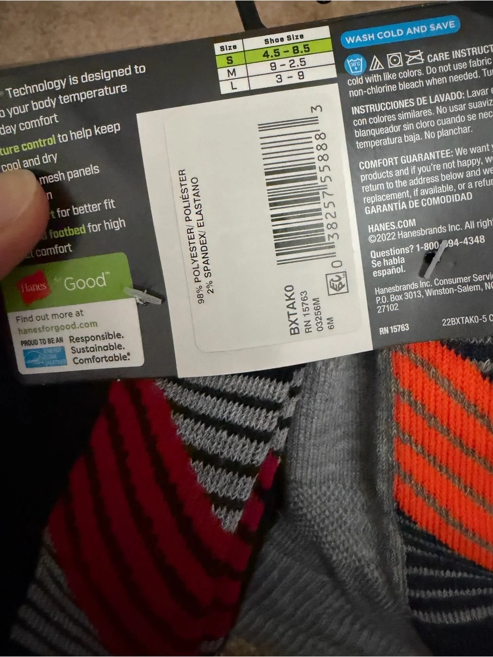 Hanes Boys' Performance X-Temp Ankle Socks, 10-Pair Value Pack Small, 4.5-8.5